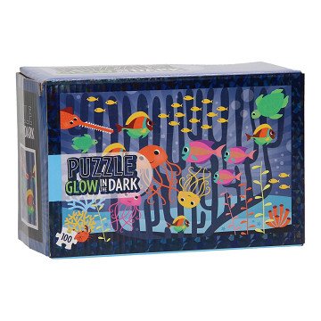 Jigsaw puzzle Glow in the Dark - Underwater world, 100 pcs.