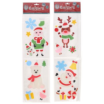 Gel Raamstickers Kerst