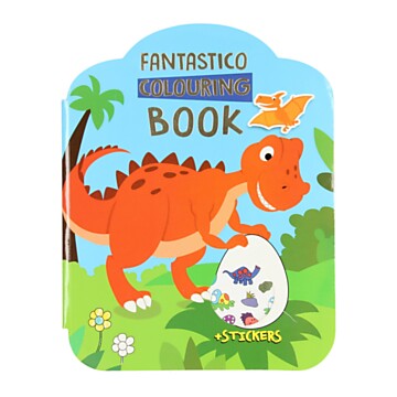 Fantastico Mal- und Stickerbuch – Dinosaurier
