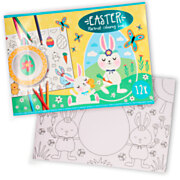 Placemats Coloring Book Easter, 12pcs.
