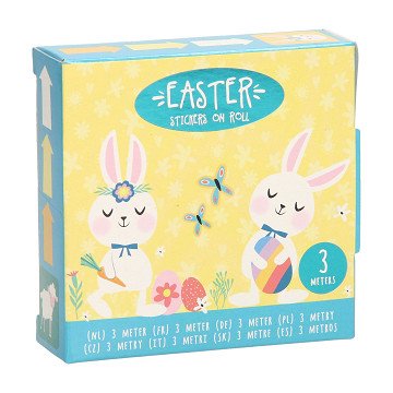 Easter stickers on a roll, 3 mtr.