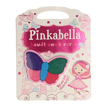Pinkabella Loves Coloring with Butterfly Shaped Wax Crayons