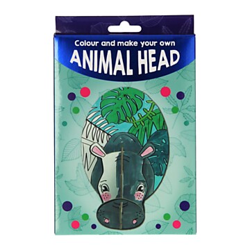 Craft set to make 3D animal head - Hippopotamus