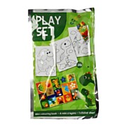 Dino treat set: Coloring book, crayons & sticker sheet