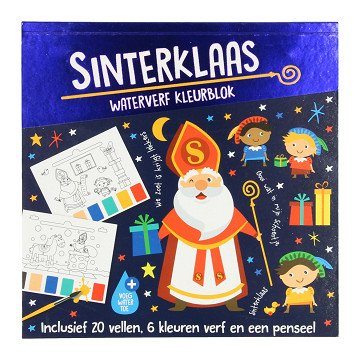 Watercolor Color Block Sinterklaas