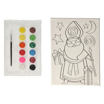 Canvas Sinterklaas painting set