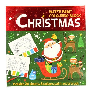 Watercolor block Christmas