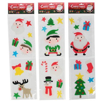 Reusable Gel Window Stickers Christmas