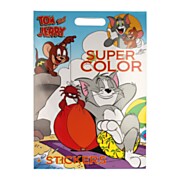 Warner Bros Super Color Coloring Book Tom & Jerry with Stickers