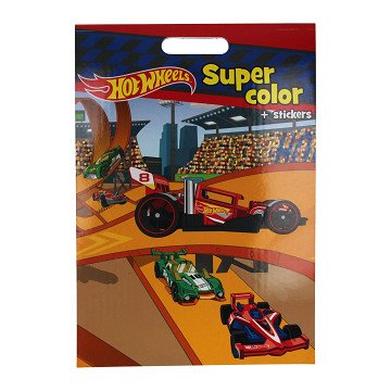 Super Color Coloring Book Hot Wheels