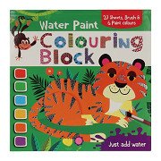 Watercolor Color Block - Jungle Animals