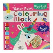 Watercolor Color Block - Unicorns