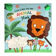 Color and Make your own Masks - Animals, 4pcs.