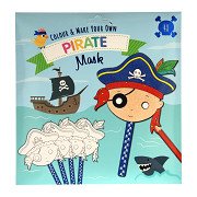 Color and Make your own Masks - Pirate, 4pcs.