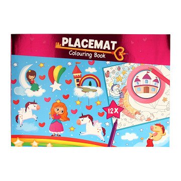 Placemat Kleurboek - Eenhoorn