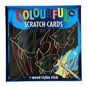 Scratch Cards - Sea Animals, 10 Sheets