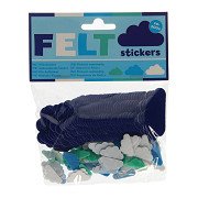 Felt stickers - Clouds, 200 pcs.