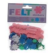 Felt stickers - Flowers, 200 pcs.