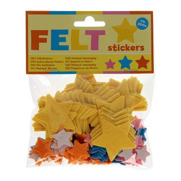 Felt stickers - Stars, 200pcs.