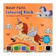 Aquarell-Malbuch-Set Einhorn