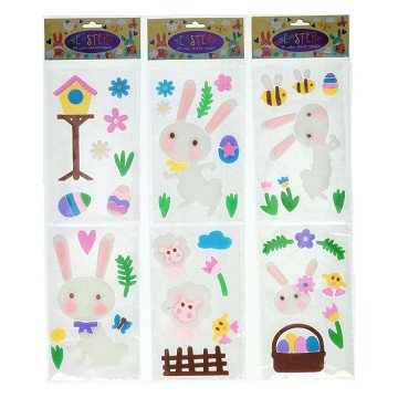 Raamstickers Gel Pasen