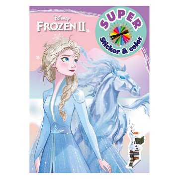 Frozen Super Sticker & Color Coloring Book