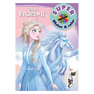 Frozen Super Sticker & Color Malbuch