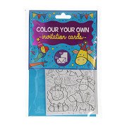 Color Your Own Invitation Cards with Envelope, 12pcs