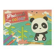 Postcards Coloring Wild Animals