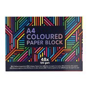 Block aus farbigem Papier A4