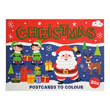 Colorable Christmas cards, 20 pcs.