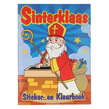 Sinterklaas-Sticker und Malbuch