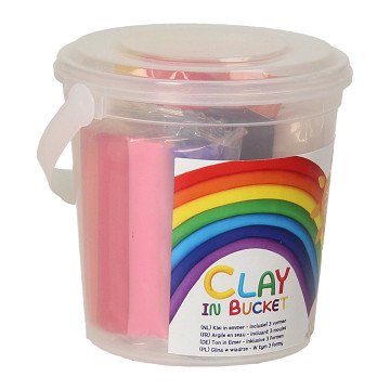 Clay Set in Bucket with Accessories, 13pcs.