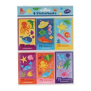 Sticker Handout booklets Underwater world, 6 pcs.