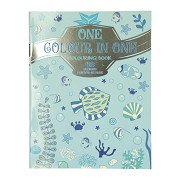 One in One Coloring Book Blue