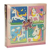 4in1 Puzzle Einhorn