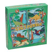 Legpuzzel 4in1 - Dino, 12st.