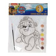 Canvas Painting PAW Patrol - Rubble - incl Brush and 6 colors of paint