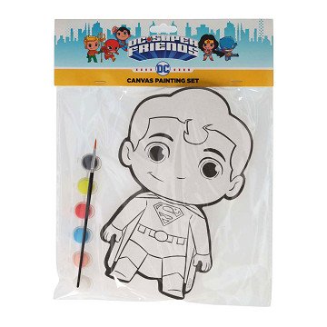 Canvas Schilderen DC Comics - Superman - incl Penseel en 6 kleuren verf