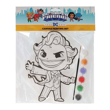 Canvas Painting DC Comics - The Joker - incl Brush and 6 colors of paint