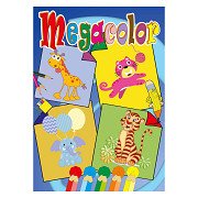 Megacolor Coloring Book Animals