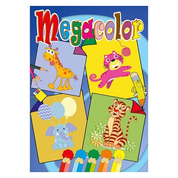 Megacolor Coloring Book Animals