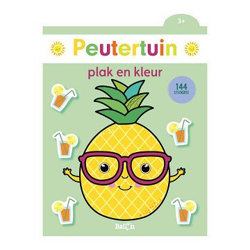 Plak en Kleur Peutertuin Ananas 3+