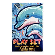 Treat Set - Coloring Book, Crayons and Sticker Sheet - Underwater World