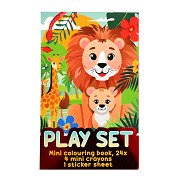 Treat Set - Coloring Book, Crayons and Sticker Sheet - Jungle