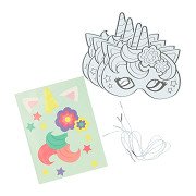 Male deine eigene Einhornmaske – 4 Masken