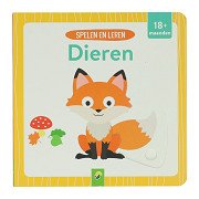 Cardboard Sliding Book - Play and Learn Animals