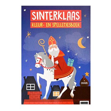 Sinterklaas A4 Mal- und Spielebuch
