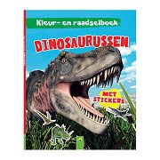 Kleur- en Raadselboek Dinosaurussen met Stickers