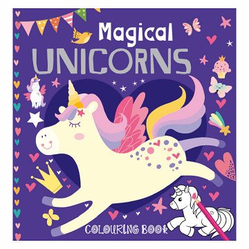 Magical Unicorns Coloring Book - 128 pages